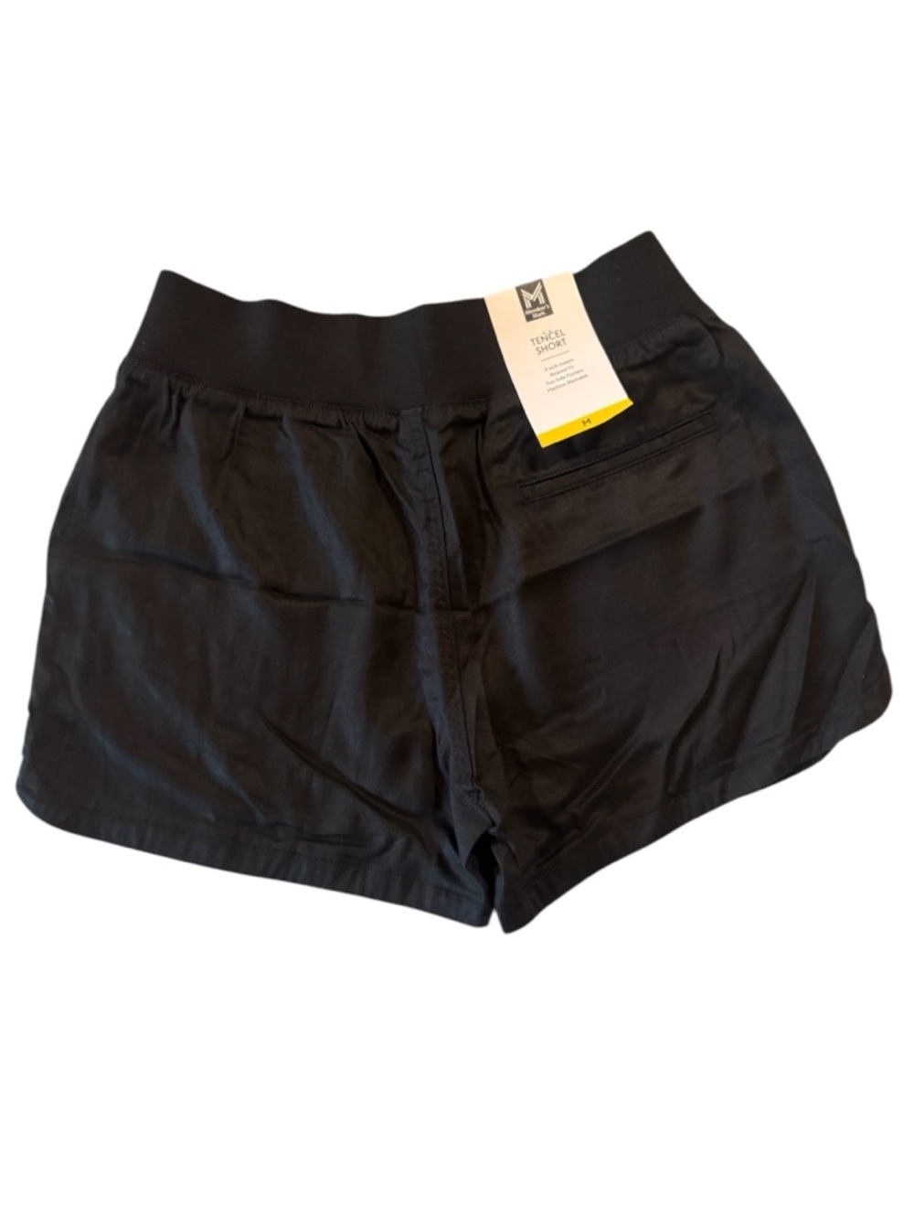 Member’s Mark Tencel Black Pull On Shorts Size Medium NWT Relaxed Fit - Picture 2 of 4